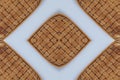 Bamboo weave Baskets texture and pattern Royalty Free Stock Photo