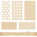 Bamboo Weave pattern Royalty Free Stock Photo