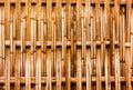 Bamboo weave pattern fence