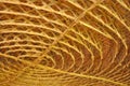 Bamboo weaving in circle shape for ceiling decoration Royalty Free Stock Photo