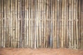 Bamboo wodd wall texture background Royalty Free Stock Photo