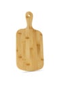 Bamboo wood cutting board, handmade wood cutting board on white background included clipping path