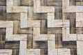 Bamboo wooden weave pattern background. Royalty Free Stock Photo