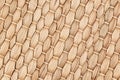 Bamboo woven beige mat handmade background. Royalty Free Stock Photo