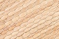 Bamboo woven beige mat handmade background. Royalty Free Stock Photo