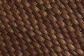 Bamboo woven brown mat handmade background. Royalty Free Stock Photo