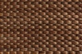 Bamboo woven brown mat handmade background. Royalty Free Stock Photo