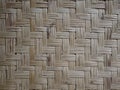Bamboo woven flat mat natural bamboo background. Royalty Free Stock Photo