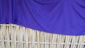 Bamboo woven flat mat natural bamboo background. Royalty Free Stock Photo