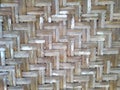 Bamboowall handmade craft Royalty Free Stock Photo