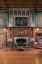 Bamburgh Castle State Room Northumberland England.