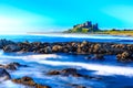 Bamburgh Castle, North East Coast of England Royalty Free Stock Photo