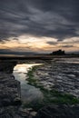 Bamburgh Castle on the northeast coast of England Royalty Free Stock Photo