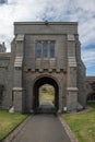 Bamburgh Castle Northern Gate Northumberland England.