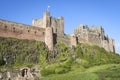 Bamburgh castle northumberland coast uk Royalty Free Stock Photo