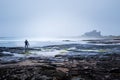 Bamburgh Castle on the Northumberland coast Royalty Free Stock Photo