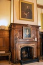 Bamburgh Castle Sate Room Northumberland England. Royalty Free Stock Photo