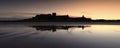 Bamburgh Castle Sunset Royalty Free Stock Photo