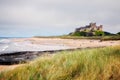 BAMBURGH, NORTHUMBERLAND/UK - AUGUST 15 : Vew of Bamburgh Castle