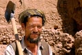A man with shovel in Bamiyan, Afghanistan
