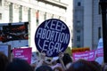 Ban the Ban abortion rights protest Royalty Free Stock Photo