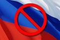 Ban Cancel Culture, destroy Russian economy due to opinion and political outlook. Royalty Free Stock Photo