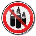 Ban of candles and candlelight