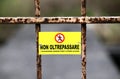 Ban on crossing the border into Italy