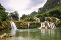 Ban Gioc Waterfall, cao bang province, North Vietnam Royalty Free Stock Photo