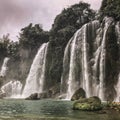 Ban Gioc Waterfall in Cao Bang, Vietnam Royalty Free Stock Photo