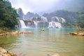 Ban Gioc Waterfall or Detian Falls, Vietnam`s best-known waterfall Royalty Free Stock Photo