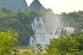 Ban Gioc Waterfall or Detian Waterfall in Guangxi Region, Southern China Royalty Free Stock Photo