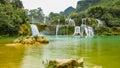 Ban Gioc Waterfall, North Vietnam Royalty Free Stock Photo