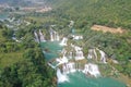 Ban Gioc Waterfall in North Vietnam Royalty Free Stock Photo