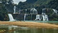 Ban Gioc Waterfall, North Vietnam Royalty Free Stock Photo