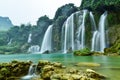 Ban Gioc waterfall in Trung Khanh, Cao Bang, Viet Nam Royalty Free Stock Photo