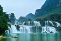 Ban Gioc waterfall in Trung Khanh, Cao Bang, Viet Nam Royalty Free Stock Photo