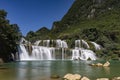 Ban Gioc waterfall, trung Khanh, Cao Bang, Vietnam Royalty Free Stock Photo
