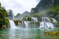 Ban Gioc Waterfall in Vietnam Royalty Free Stock Photo