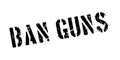 Ban guns rubber stamp Royalty Free Stock Photo