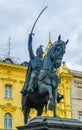 Ban Josip Jelacic monument in the central square in Zagreb, Croatia....IMAGE