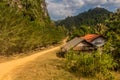 Ban Na village near Muang Ngoi Neua, La Royalty Free Stock Photo