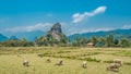 Ban Pakpo Countryside. Laos agriculture Royalty Free Stock Photo