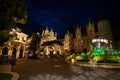 Bana hills French village on night time