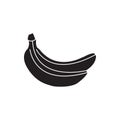 Banan icon. Element of Fruit for mobile concept and web apps icon. Glyph, flat icon for website design and development, app