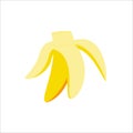 Banana Bite Flat Illustration Royalty Free Stock Photo
