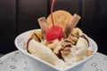 Banana boat dessert