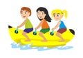 Banana boat water extreme sports Royalty Free Stock Photo