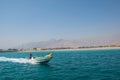 Banana Boats in musandam Royalty Free Stock Photo