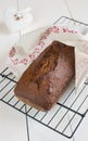 Banana bread with walnuts